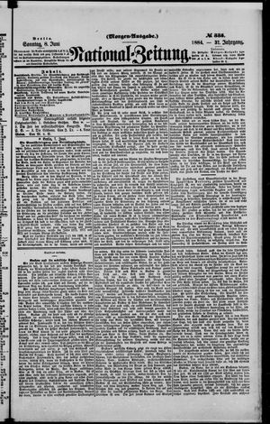 Nationalzeitung vom 08.06.1884