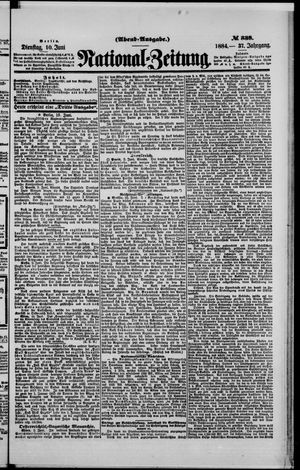Nationalzeitung vom 10.06.1884