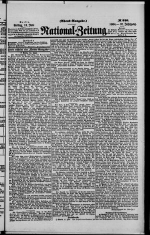 Nationalzeitung vom 13.06.1884
