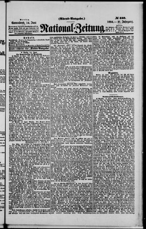 Nationalzeitung on Jun 14, 1884