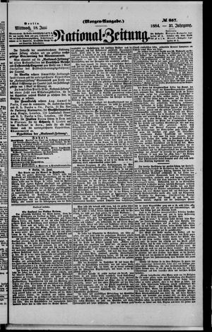 Nationalzeitung on Jun 18, 1884