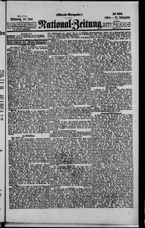 Nationalzeitung vom 18.06.1884