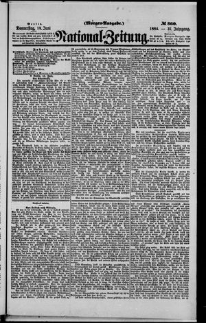 Nationalzeitung on Jun 19, 1884
