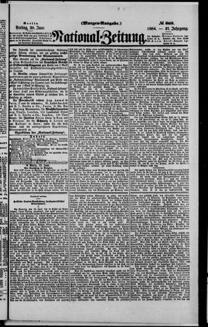 Nationalzeitung vom 20.06.1884