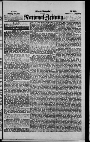Nationalzeitung vom 20.06.1884