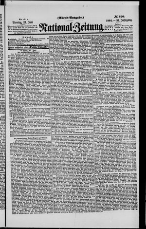 National-Zeitung vom 23.06.1884