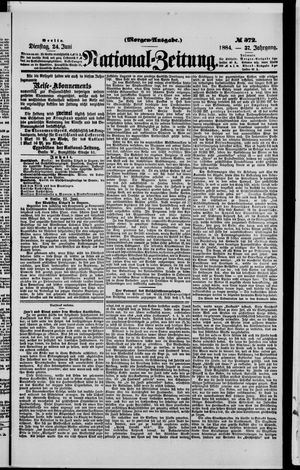 Nationalzeitung vom 24.06.1884