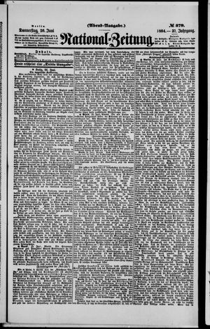 National-Zeitung vom 26.06.1884