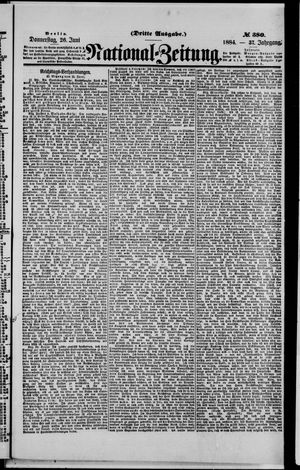 National-Zeitung vom 26.06.1884