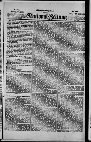 Nationalzeitung vom 27.06.1884