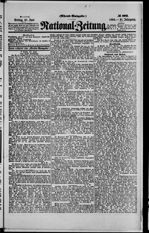 Nationalzeitung vom 27.06.1884