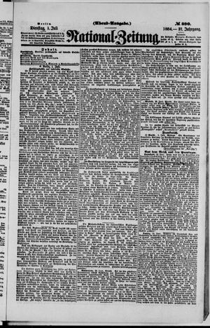 National-Zeitung vom 01.07.1884