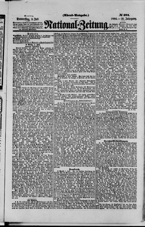 Nationalzeitung vom 03.07.1884