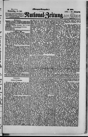Nationalzeitung vom 10.07.1884