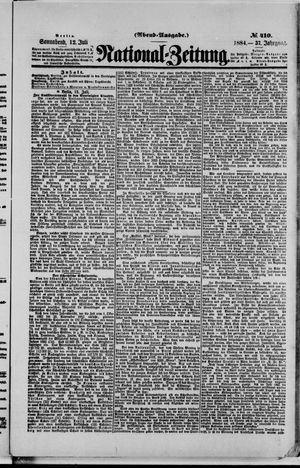 National-Zeitung vom 12.07.1884