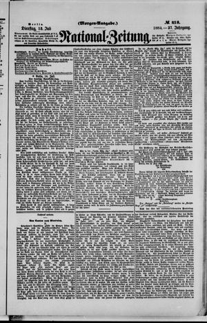 Nationalzeitung on Jul 15, 1884
