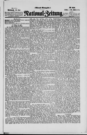 Nationalzeitung vom 16.07.1884