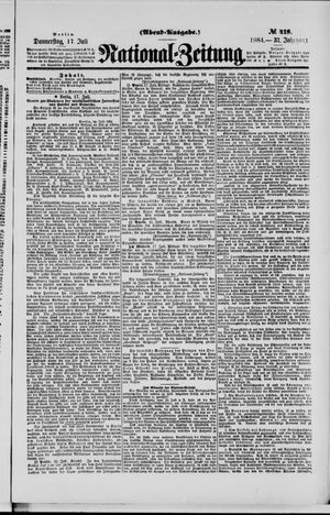 Nationalzeitung vom 17.07.1884
