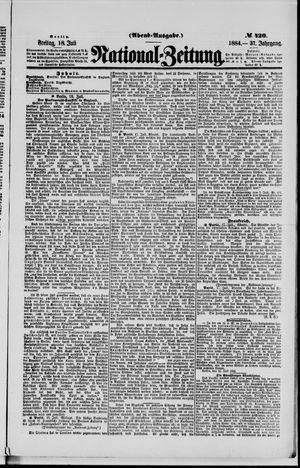 Nationalzeitung vom 18.07.1884
