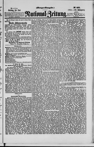 Nationalzeitung vom 25.07.1884