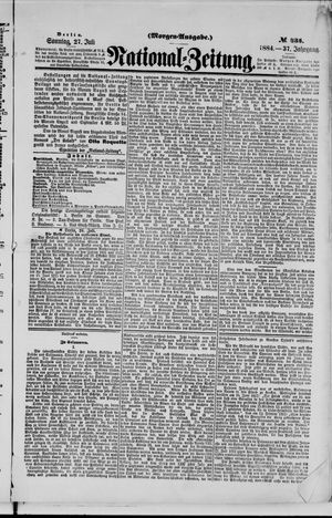 Nationalzeitung vom 27.07.1884