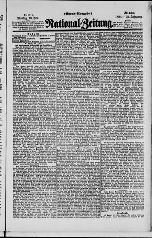 Nationalzeitung on Jul 28, 1884