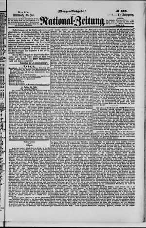 Nationalzeitung vom 30.07.1884