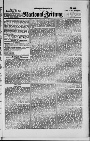 Nationalzeitung vom 31.07.1884