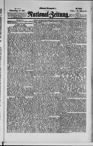 Nationalzeitung vom 31.07.1884