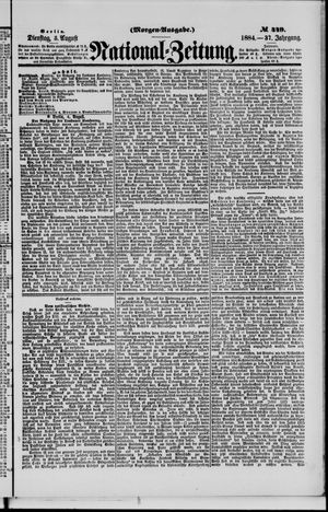Nationalzeitung vom 05.08.1884