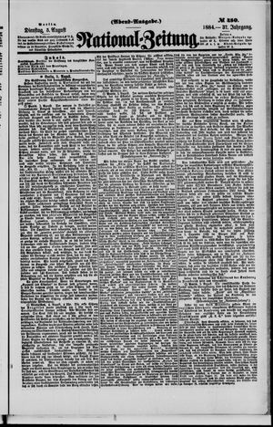 Nationalzeitung vom 05.08.1884