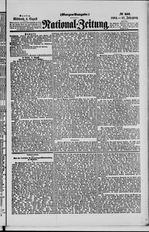 Nationalzeitung on Aug 6, 1884