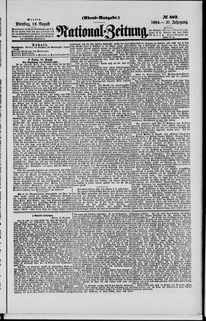 Nationalzeitung vom 12.08.1884