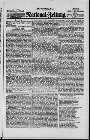 Nationalzeitung on Aug 14, 1884