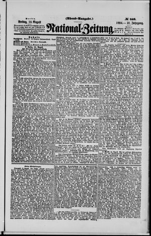 Nationalzeitung on Aug 15, 1884