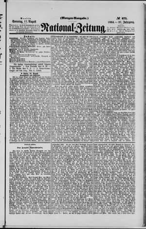 Nationalzeitung vom 17.08.1884