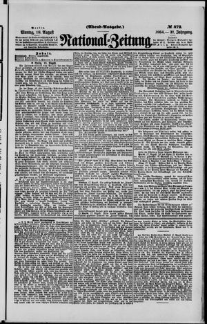 Nationalzeitung vom 18.08.1884