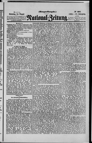 Nationalzeitung vom 24.08.1884