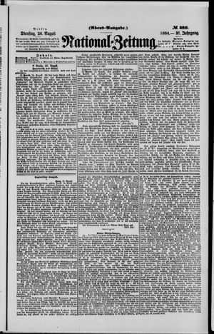 National-Zeitung vom 26.08.1884