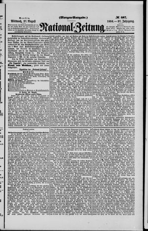 Nationalzeitung vom 27.08.1884