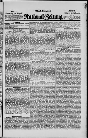 Nationalzeitung vom 28.08.1884