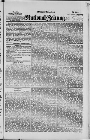 Nationalzeitung on Aug 29, 1884