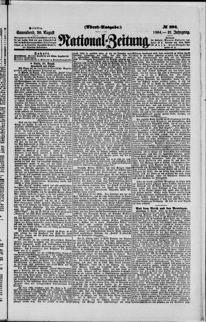 Nationalzeitung vom 30.08.1884