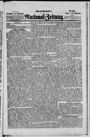 National-Zeitung on Sep 10, 1884