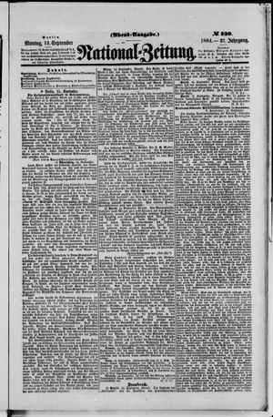 National-Zeitung vom 15.09.1884