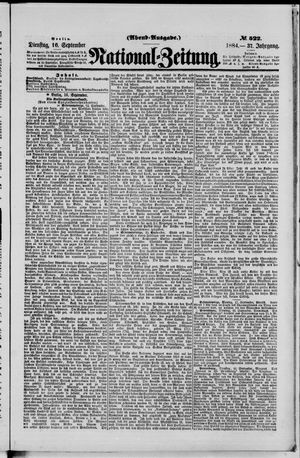 National-Zeitung vom 16.09.1884