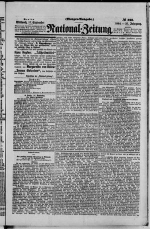 National-Zeitung vom 17.09.1884