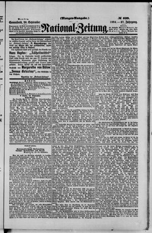 National-Zeitung vom 20.09.1884