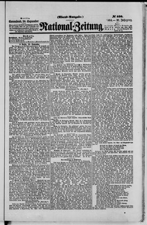 National-Zeitung vom 20.09.1884