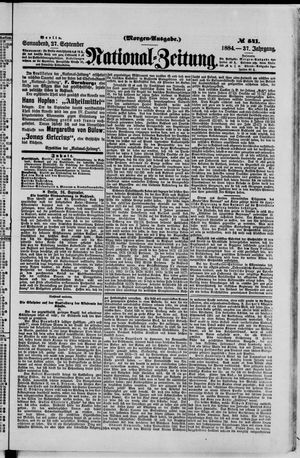 National-Zeitung vom 27.09.1884